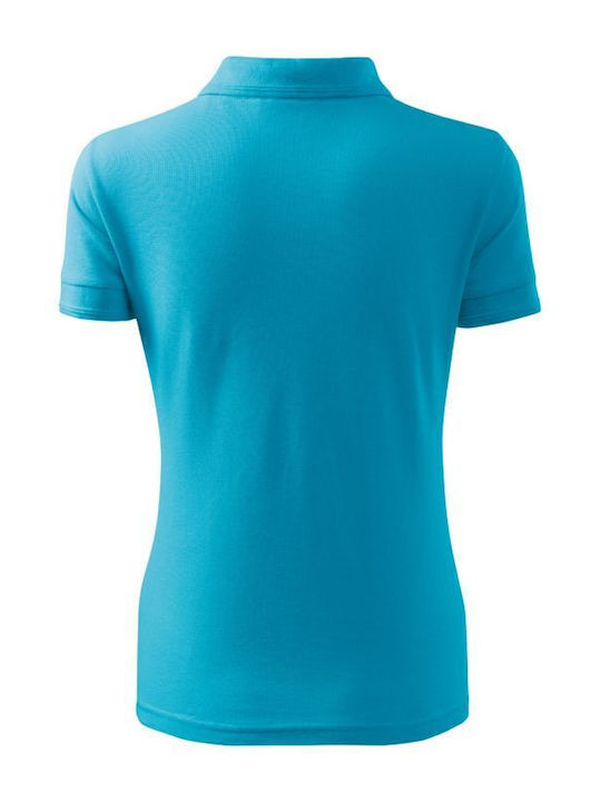 Malfini Women's Short Sleeve Promotional Blouse Blue