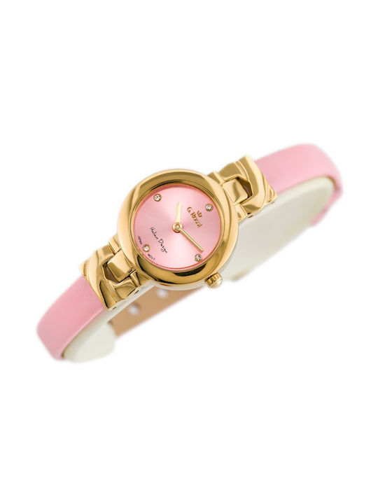G.Rossi Women's Watch with Pink Leather Strap
