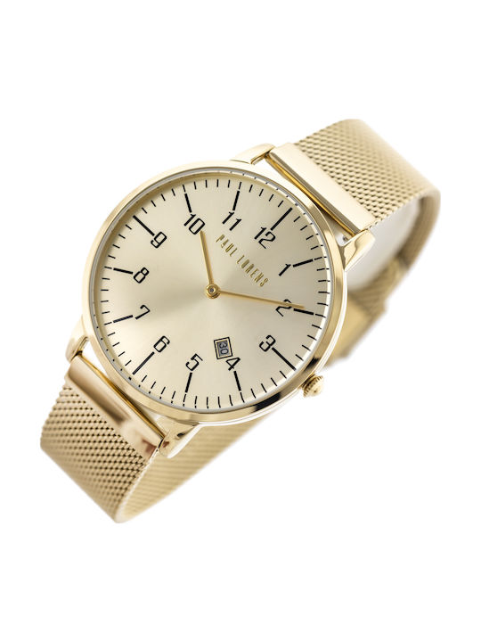 Paul Lorens Women's Watch with Gold Metal Bracelet