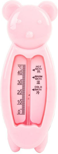 Edman Αναλογικό Θερμόμετρο Μπάνιου έως 40°C Ροζ