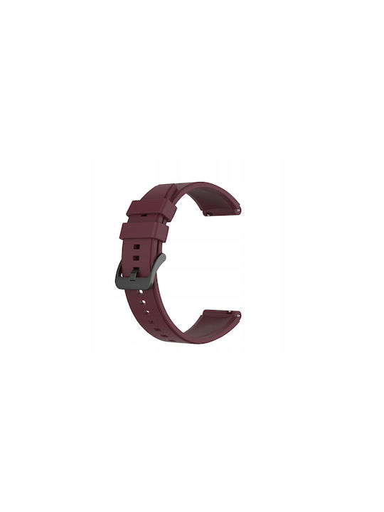 Spacecase Easy Band Universal Λουράκι Σιλικόνης Smartwatches 20mm Dark Red 5905123404580