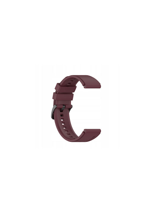 Spacecase Easy Band Universal Λουράκι Σιλικόνης Smartwatches 20mm Dark Red 5905123404580