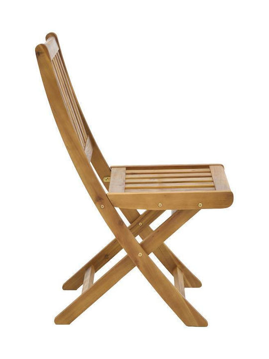 Set Sala De Mese Pentru Spații Exterioare Mici Elijie-lazio Natural 3 Piese