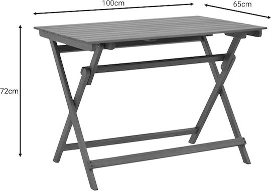 Set Esszimmer im Freien Elijie-jaybo Natural 5Stück