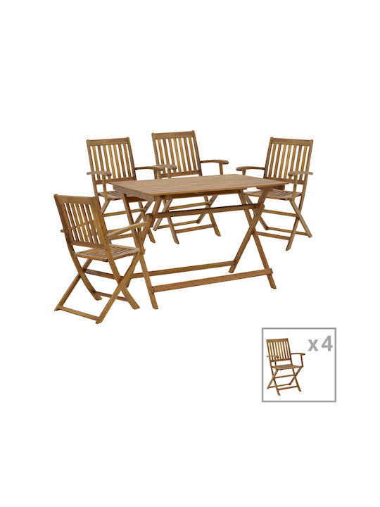 Set De dining pentru exterior Joter-jaybo Natural 5buc