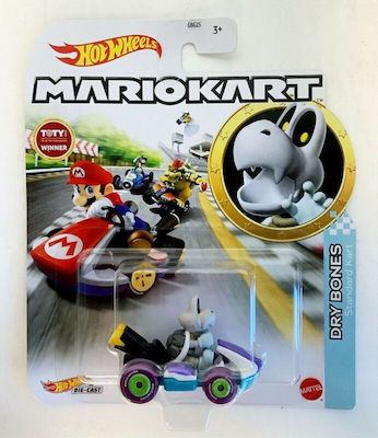 Hot Wheels Mario Kart Αυτοκινητάκι Dry Bones