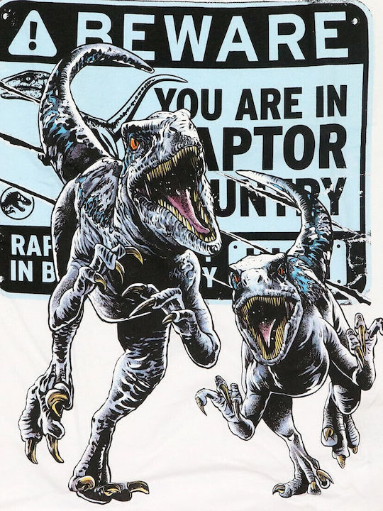 Παιδικό T-shirt Λευκό Jurassic World