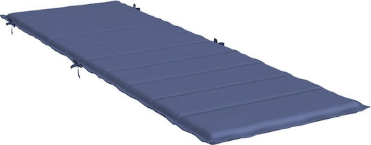 vidaXL Wasserdichtes Sonnenbank-Kissen mit Rückenlehne Nautisch Blau