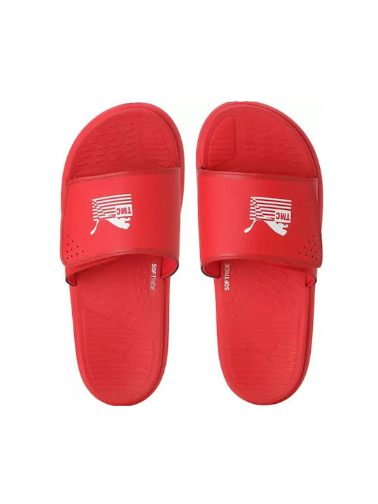 Puma Ανδρικά Slides Κόκκινα