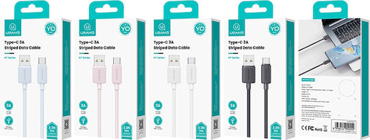 Usams US-SJ688 USB 2.0 Kabel USB Typ-C männlich - USB-A 15W Schwarzes 1m SJ688USB01