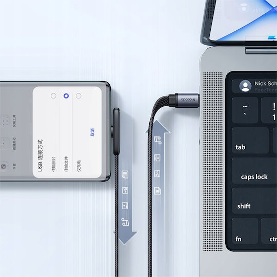 Mcdodo USB 2.0 Kabel USB-C männlich - USB-C 65W PD Schwarzes 1m CA-3360