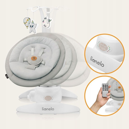 Lionelo Ηλεκτρικό Relax Μωρού Mell με Μουσική Beige Sand για Παιδί έως 9kg