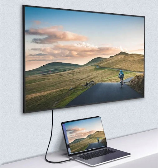 Cable HDMI male - USB-C male 2m Μαύρο