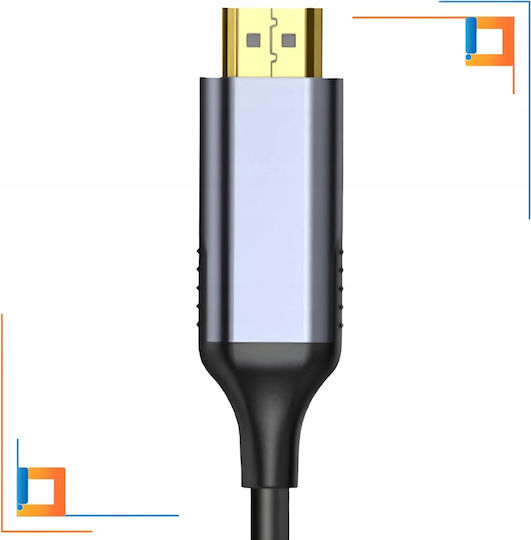 Kabel HDMI-Stecker - VGA-Stecker 1m Gray