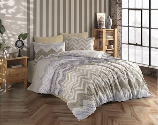 Dimcol Αθηνά Σετ Υπέρδιπλο 4τμχ 220x240εκ. 406 Beige