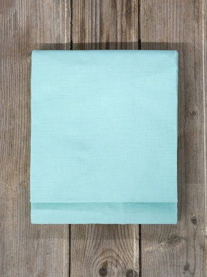 Nima Bettlaken King Size mit Gummiband 185x205+35cm. Unicolors Light Aqua