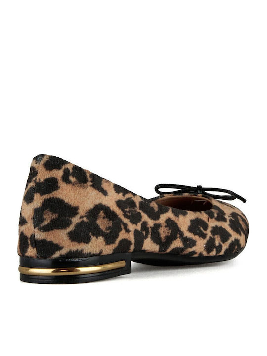 Damen Ballerinas in Braun Farbe