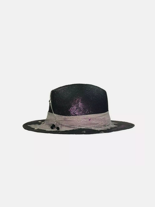 Wicker Women's Hat Black