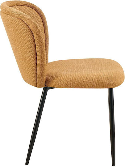 Figaro Столички Трапезария с платнена облицовка Жълт 1бр 63x49x49бр