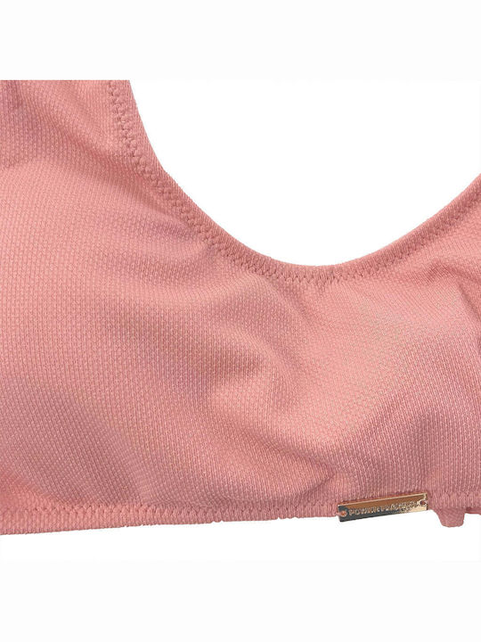 Set Bikini Μπουστάκι με Αφαιρούμενη Ενίσχυση Ροζ