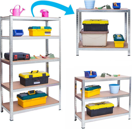 Humberg Dexion Shelf 75x30x150cm With 5 Shelves Total Load Capacity 1000kg
