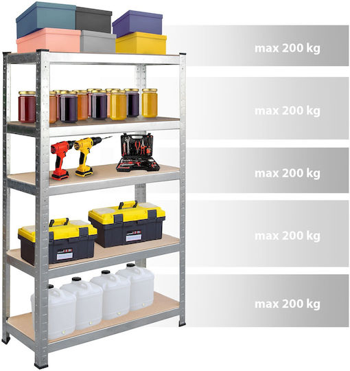Humberg Dexion Shelf 75x30x150cm With 5 Shelves Total Load Capacity 1000kg