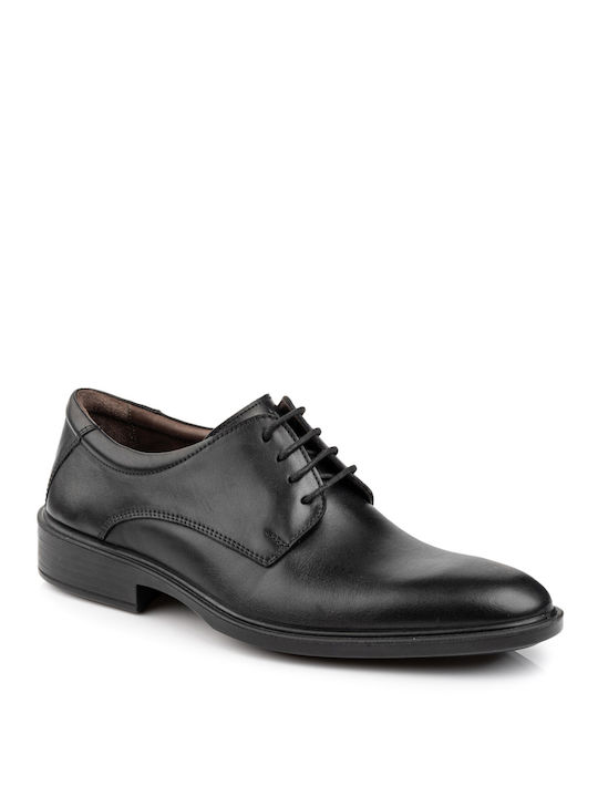 Boxer Men's Leather Dress Shoes Black