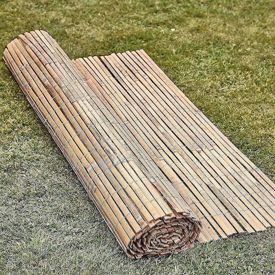 Ecoshadow Gard de Bambus Bambus cu Jumătate de Lemn 1x3m