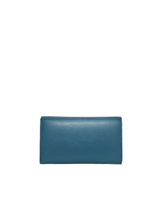 Guy Laroche Leather Women's Wallet with RFID Petrol Blue