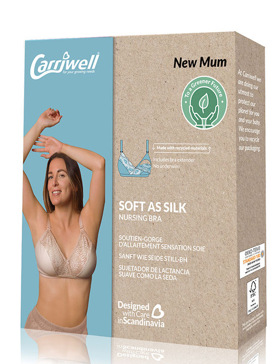 Carriwell Maternity & Nursing Bra with Clips Rose Beige