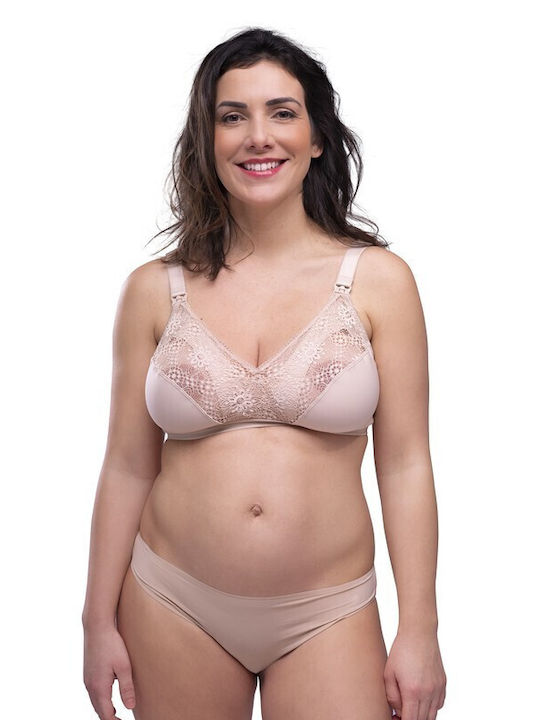 Carriwell Maternity & Nursing Bra with Clips Rose Beige