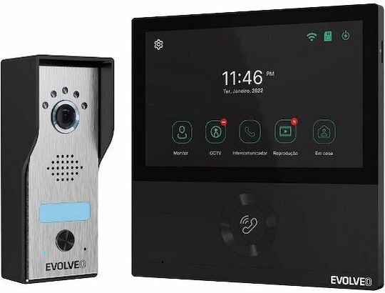 Evolveo Σετ Θυροτηλεφώνου Μαύρο
