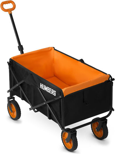 Foldable Garden Cart Metallic Four-wheel 100lt