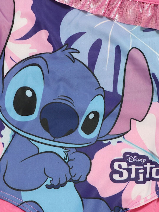 Disney Παιδικό Μαγιό Ολόσωμο Lilo & Stitch Ροζ