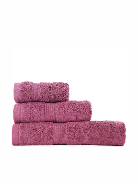 Nef-Nef Homeware Facecloth Aegean Apple 009686 50x100cm. Pink Weight 705gr/m²