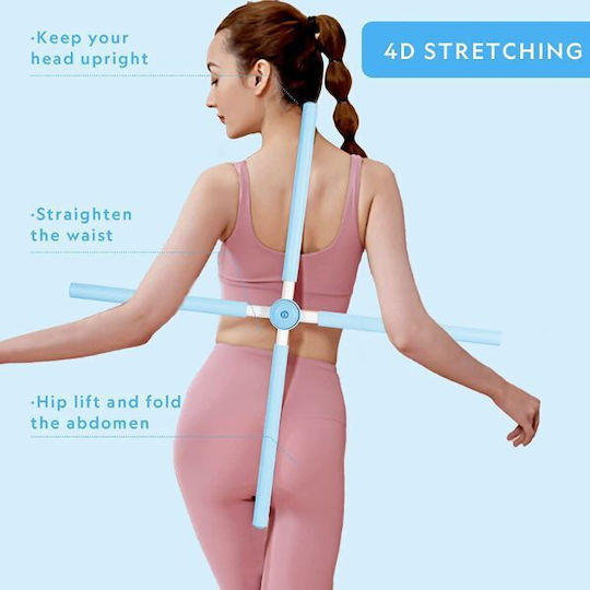 Aerobic Stretch Bar Correcting Back Posture 80 Cm Blue
