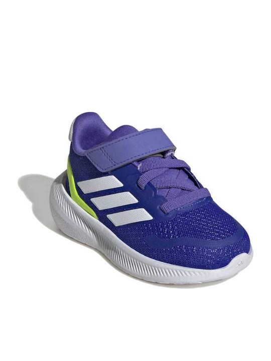 Runfalcon 5 Αθλητικά Παιδικά Παπούτσια Running με Σκρατς Lucid Blue / Cloud White / Lucid Lemon