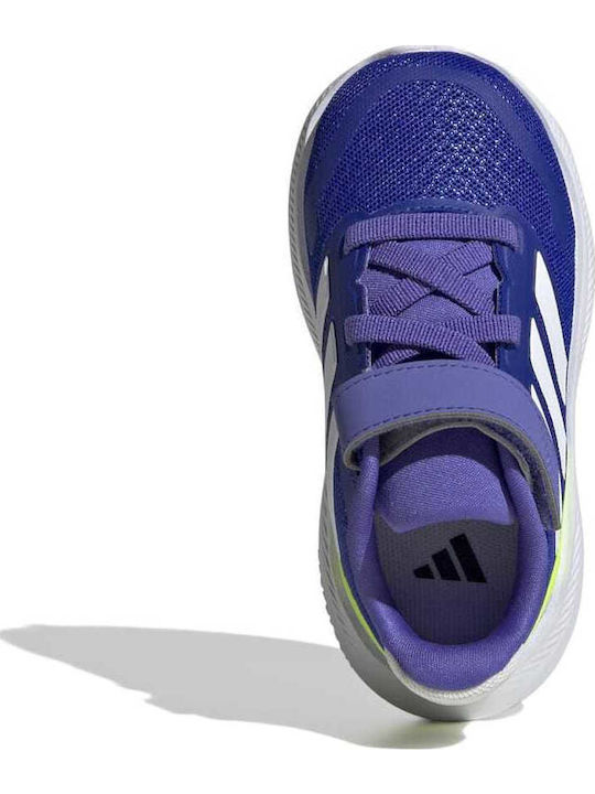 Runfalcon 5 Αθλητικά Παιδικά Παπούτσια Running με Σκρατς Lucid Blue / Cloud White / Lucid Lemon
