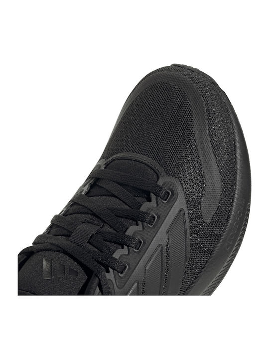 Runfalcon 5 J Αθλητικά Παιδικά Παπούτσια Running με Κορδόνια Μαύρα