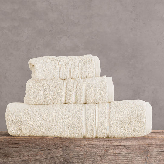 Rythmos Bath Towel Set 3pcs Aria Mocha Weight 600gr/m²