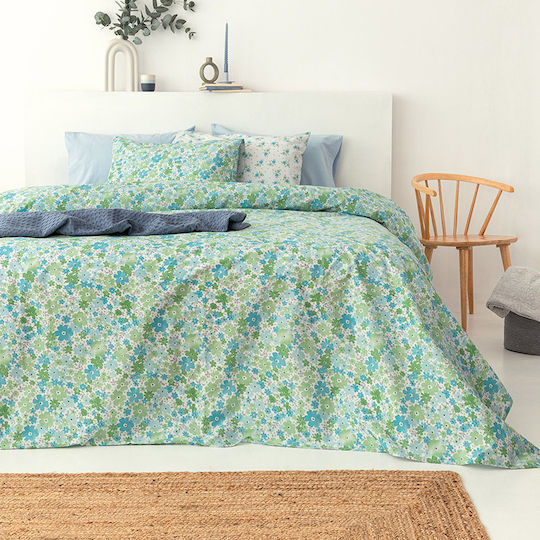 Palamaiki Сет Чаршафи 170x260см. Menta на цветя FL6232 3бр