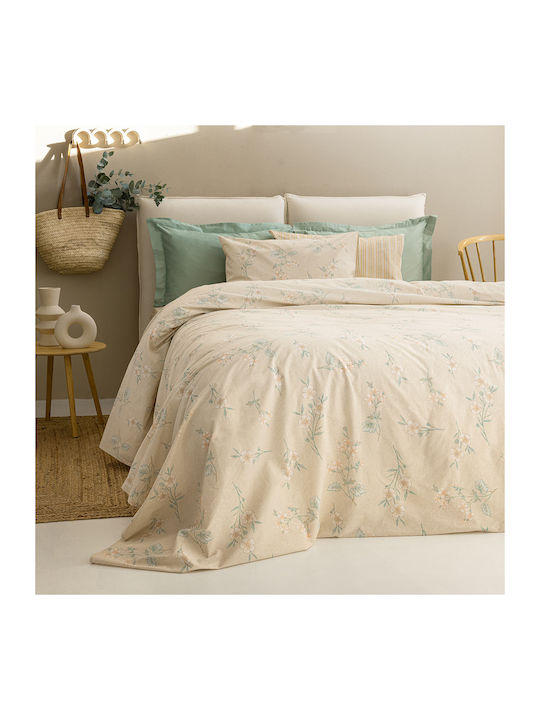 Palamaiki Set Cearșafuri Single 170x260cm. Fashion Life Fl6239 Bej 3buc