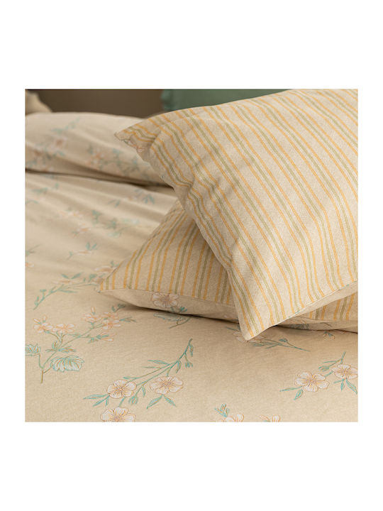 Palamaiki Set Cearșafuri Single 170x260cm. Fashion Life Fl6239 Bej 3buc