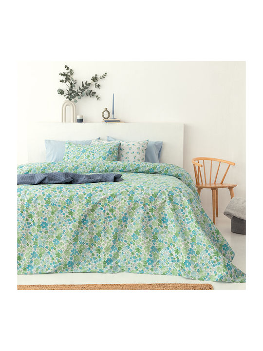 Palamaiki Fashion Life Fl6232 Σετ Σεντόνια Μονά με Λάστιχο 110x200+30εκ. Πράσινο (3τμχ)