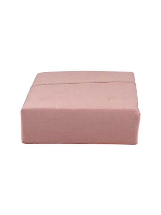 Next Sheet for Single Bed 170x270cm. Dusty Rose