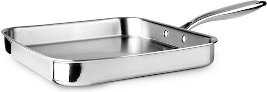 Ibili Triply Natural Stainless Steel Grill Pan