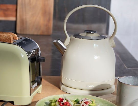 Livoo Βραστήρας 1.5lt 2200W Λευκός