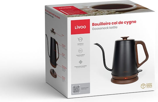 Livoo Βραστήρας 1.2lt 1000W Μαύρος