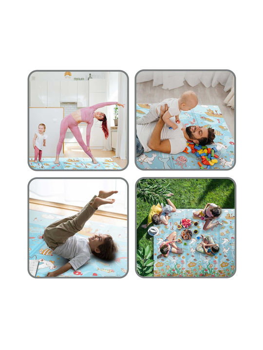 Nukido Activity Mat Albastru deschis 200x180cm Thickness 10mm