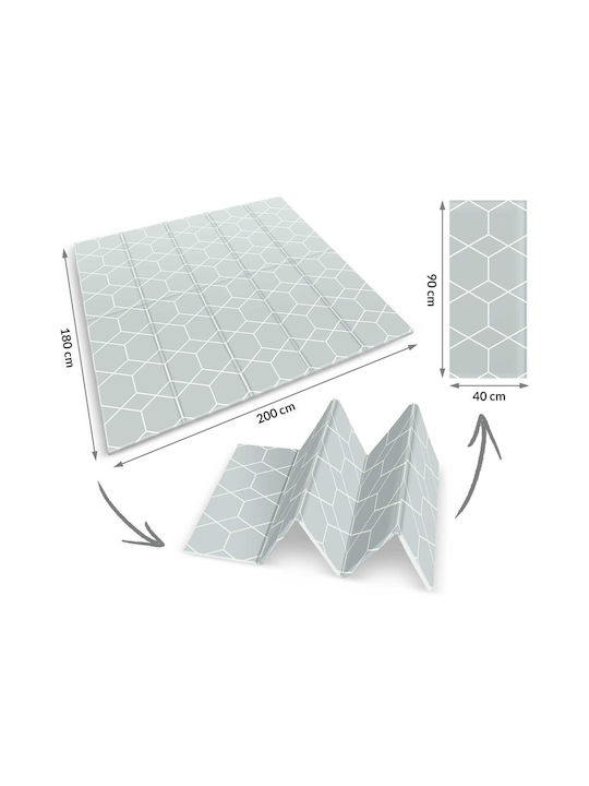 Nukido Spielmatte Hellblau 200x180cm Dicke 10mm